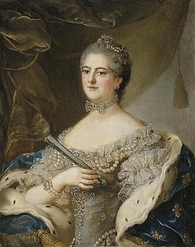 Mademoiselle de Sens indossa Fleur - de, lis, Reggia di Versailles